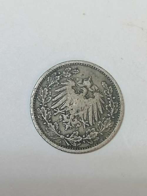 1905 HALF MARK DEUTCHLAND, SILVER COIN, FINENESS 0,9000, WEIGHT 2,7700GRAM