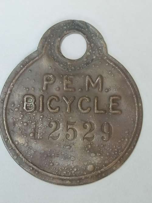 VINTAGE BICYCLE LICENCE