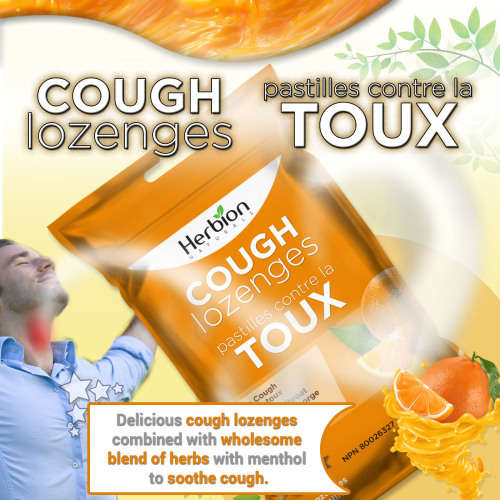 Herbion Naturals Cough Lozenges with Natural Orange Flavors, 25 Lozenges