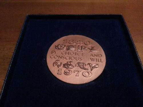 1820-1970 By Choice And Conscious Will Commemorative Coin - In Original SA Mint Box!