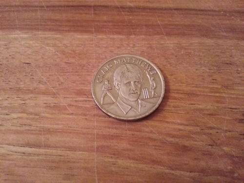 1992 Craig Matthews Commemorative Token