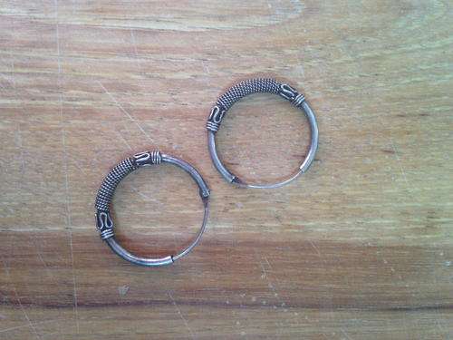 2 Pairs Of New Detailed Round Silver Earrings - Bid Per Pair!