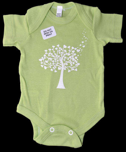 Baby Body Vest Heart Tree print (size:3/6 months)