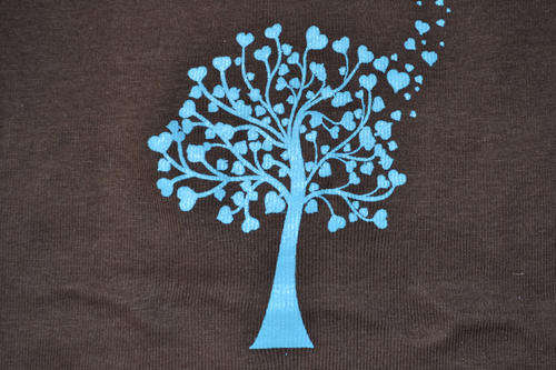 babygro body vest heart tree