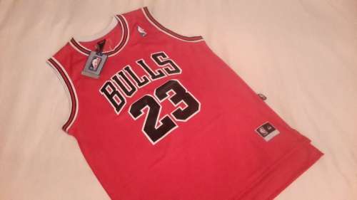 Chicago Bulls Michael Jordan Red NBA Basketball Jersey with tags (#23)
