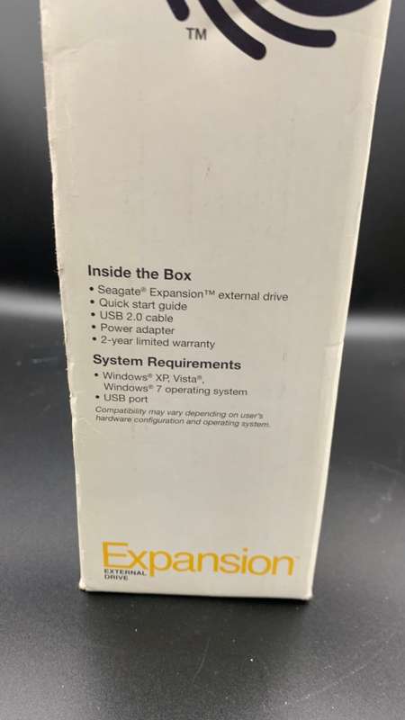 2TB Seagate Expansion External USB3.0 Desktop Hard Drive
