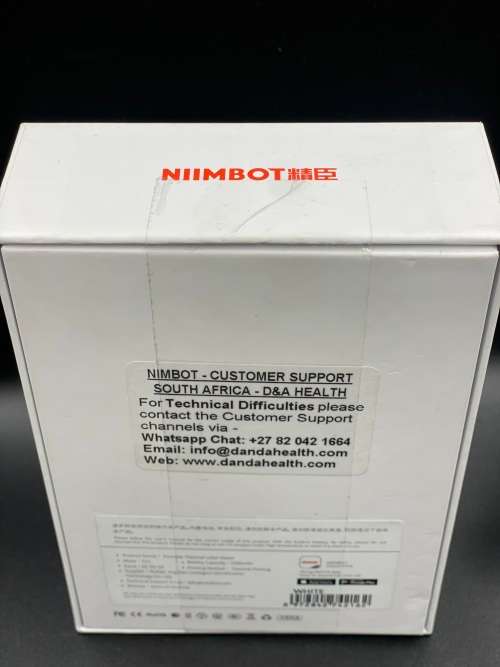 Niimbot D11 - Portable Thermal Label Bluetooth Printer with USB Charge - White