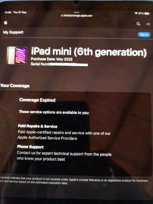 Apple iPad Mini 6 Wi-Fi 64GB - Space Gray 2021
