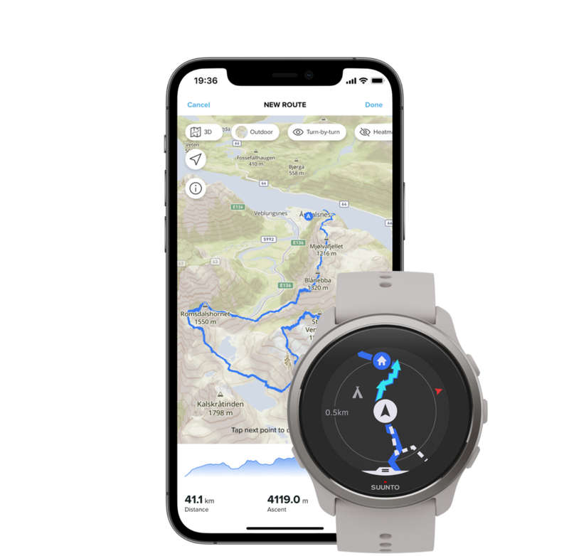 Suunto 5 Peak GPS Sports Smartwatch - Ridge Sand