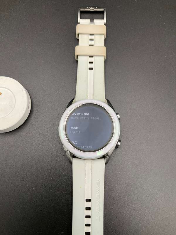 Huawei Watch GT (ELA-B19) Smart Watch 42mm BT Version, Water Proof, White Band Elegant Edition