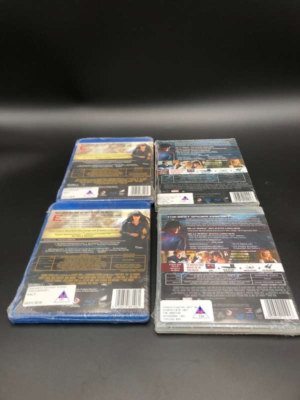 THE AMAZING SPIDER-MAN & SALT BLUE RAY DISCS