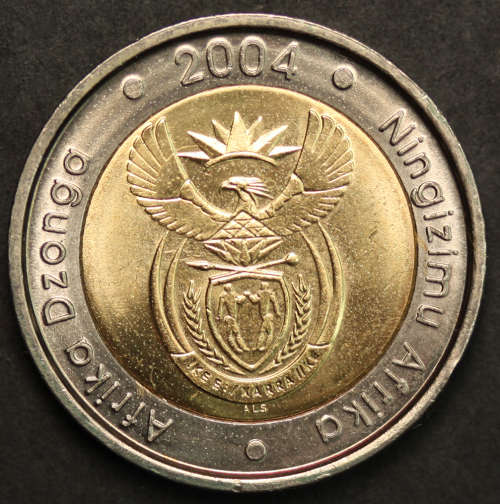 2004 - Oom Paul Mint Mark R 5:00 with Certificate ( Mintage of only 3243) plus UNC R 5.00