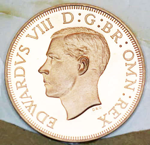 1937 Bronze Commemorative Crown - EDWARD VIII Proof in capsule 1937 Bronze Commemorative Crown