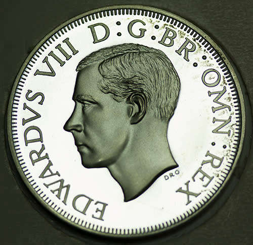 1937 Silver Commemorative Crown - EDWARD VIII Proof - Stunning Cameo!