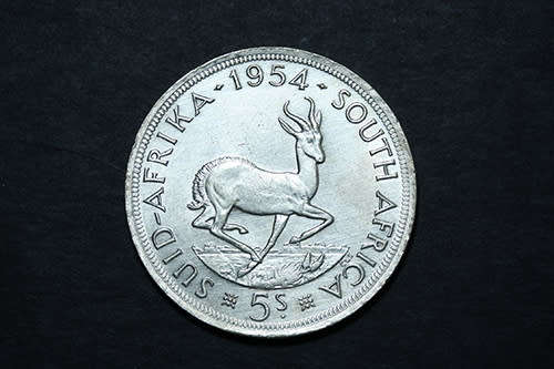 Crazy R1.00 Start - 1953 `Another Exceedingly Rare` Five Shillings #9