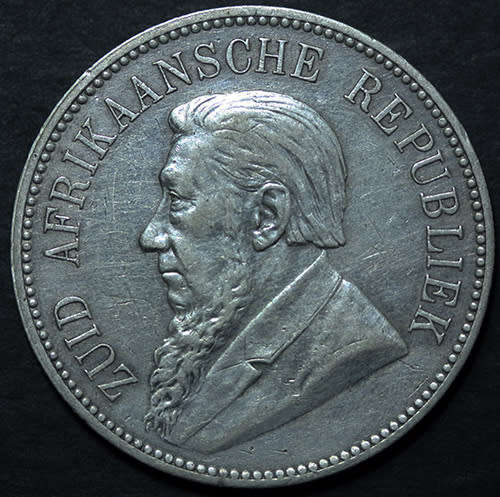 R1.00 Start - 1892 5 Shillings `Single Shaft` Beautifull condition. Cat Value in EF R15000.00