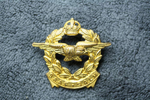 South African Air Force SAAF Africa Corps Cap Badge WWII