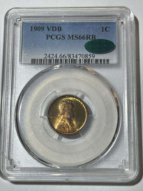 1909 American VDB Lincoln 1 cent MS66RB - Much rarer than the RED that sells for over R 5500.00!