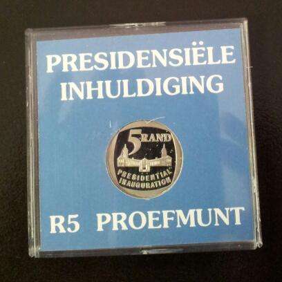 Presidential Inauguration R 5 Proof Coin
