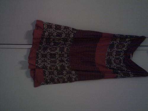 Size 16 Woolworths Orange Print Gypsy Style Skirt