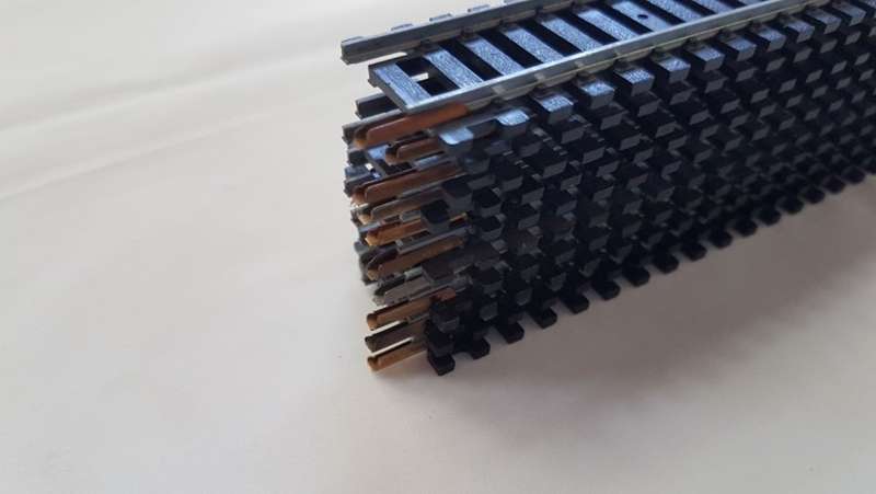 Lima HO track - straight track 222mm