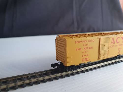n scale Micro Trains goods wagon
