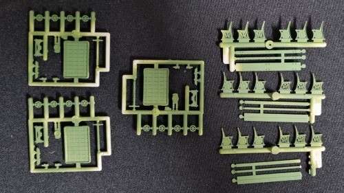 HO scenery pieces (park benches?)