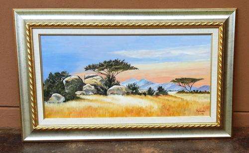 A. Visser size 50x80cm framed