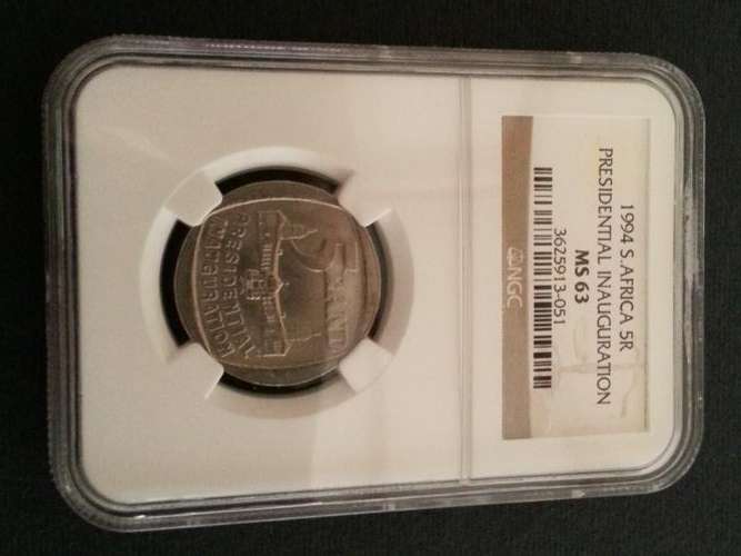MS63 Mandela R5 Coin 1994 NGC Graded