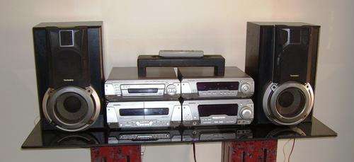 Technics Hi-fi, 5 disk cd player, FM tuner, double tape deck