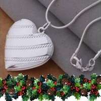 925 STAMPED SILVER HEART LOCKET