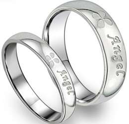 Angel Couples Ring - Stainless Steel