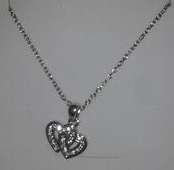 Silver Double Heart Necklace