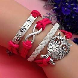 LOVE OWL INFINITY BRACELET