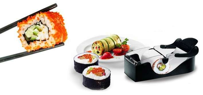 DIY Kitchen Perfect Magic Roll Easy Sushi maker Cutter Roller