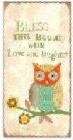 Owl Fridge Magnet (Metal)