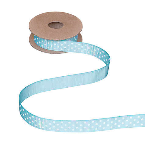 Blue Polka Dot Ribbon