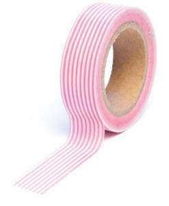 Pink Pin Stripe Washi Tape