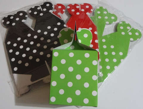 Polka Dot Party Boxes - Red