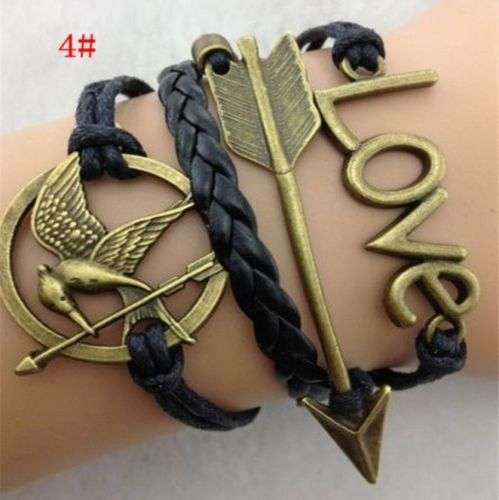 Infinity Bracelet - Bronze - Love/Arrow