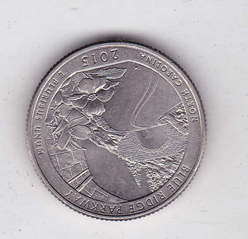USA QUARTER BLUE RIDGE PARKWAY 2015 EF