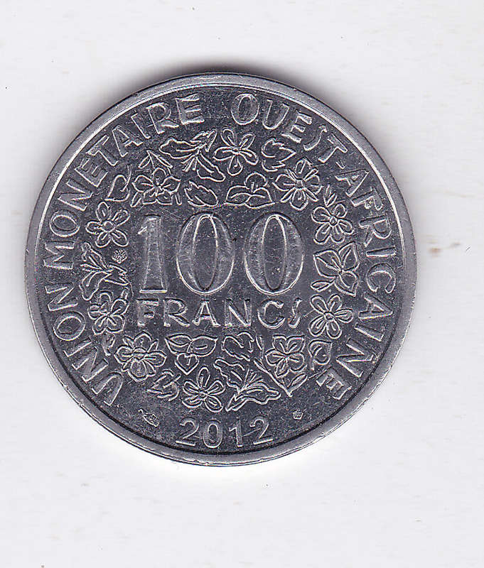 CENTRAL AFRICA 100 FRANK 2012 EF