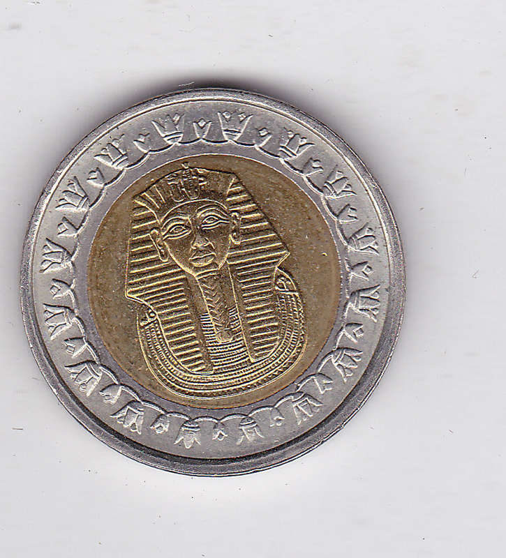 EGYPT 1 POUND BI METAL HIGH GRADE