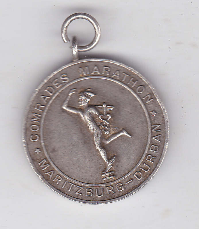 COMRADES MARATHON 1969 MEDAL SILVER HALLMARKED 14.96g .925 - 373RD P.A.NEL 9H42M.17S