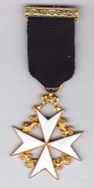 MASONIC MEDAL ENAMEL ORDER OF ST JOHN