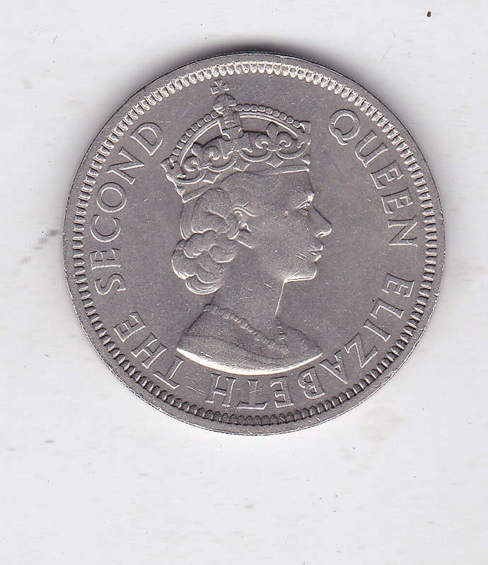 MAURITIUS ONE RUPEE 1975 HIGH GRADE