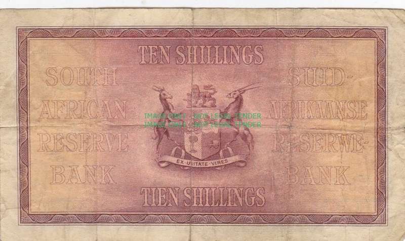 SOUTH AFRICA 10 SHILLINGS DE KOCK 5 NOVEMBER 1945 E76 811 022