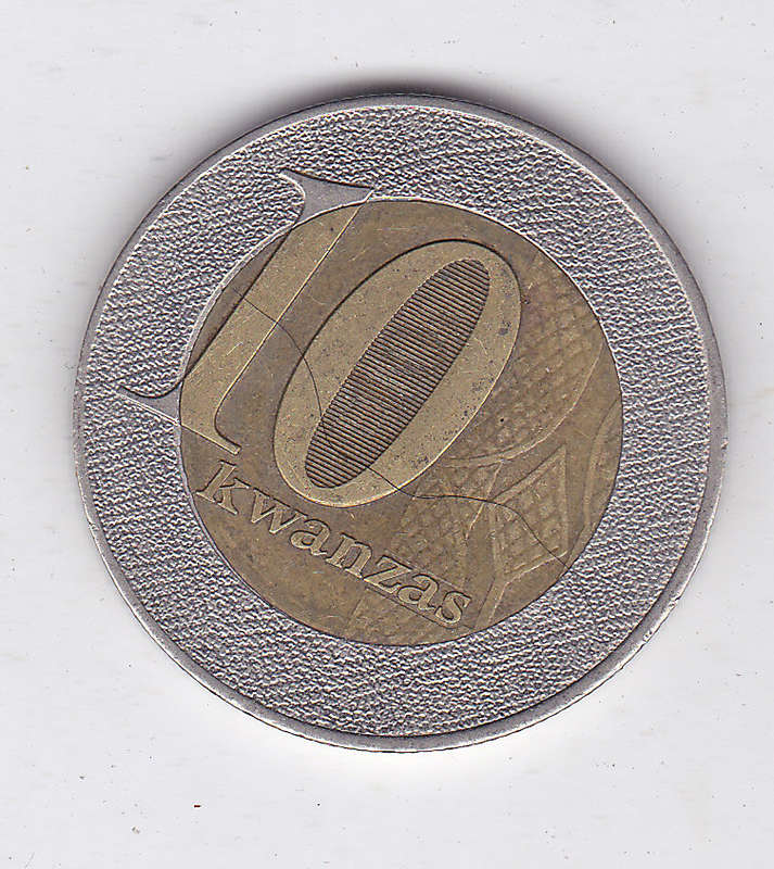 ANGOLA 10 KWANZAS 2012 BIMETAL