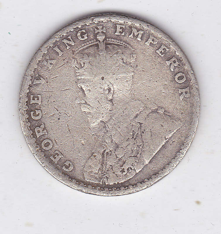 INDIA 1 RUPEE 1916 - SILVER
