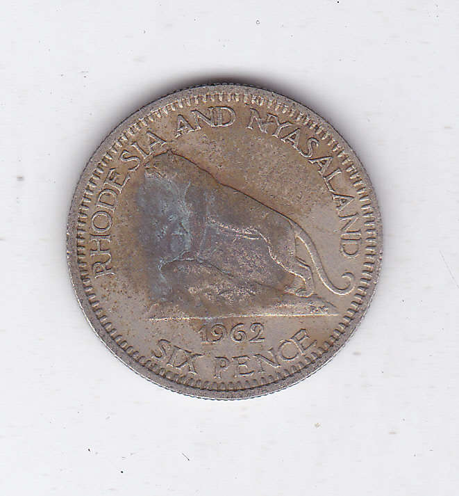 RHODESIA AND NYASALAND 6 P 1962